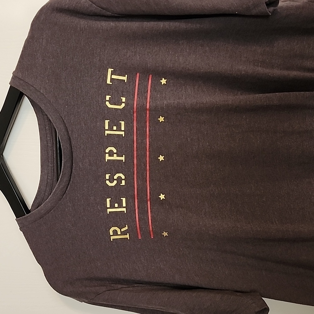 Project Rock Under Armour t-shirt, Large, Grey and Gold.